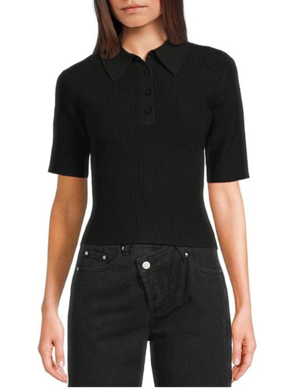 Mod Ref Short Sleeve Collared Top